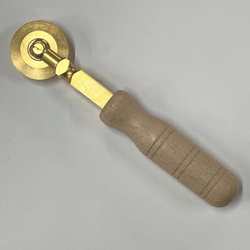 Siccardi Rotella tagliapasta Liscia in Ottone - Manico in Legno