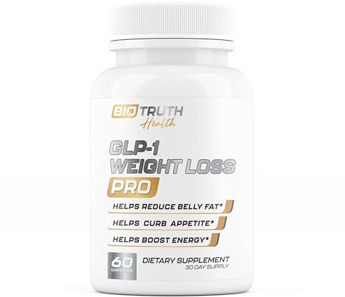 GLP-1 Weight Loss Pro - Fat Burner & Appetite Suppressant Weight Loss Pills for Women & Men - Helps Lose Weight, Burn Calories & Increase Energy | 3rd Party Tested Formula - 60 Capsules for Adults