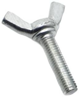 Nodrest Tornillo de Mariposa de Acero Chapado en Zinc(35mm,M6 5pcs)