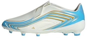 adidas Botas de fútbol Unisex para niños F50 Messi League, sin Cordones, para Suelo Firme