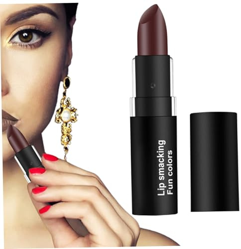 Velvet Lipstick, Matter Lippenstift, wasserfest, langlebig, Velvet 12-Farben-Lippenstift, Antihaft-Cup-Lippenstifte, Lipgloss für thematisches Make-up, Dunkelrot