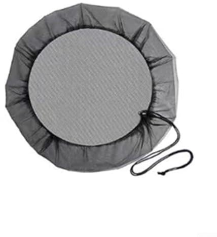 Honseadek Housse de seau à pluie avec cordon de serrage pour le stockage de l'eau en plein air, filet à mailles fines pour tonneaux de pluie, couvercle étanche en polyéthylène, housse de réservoir