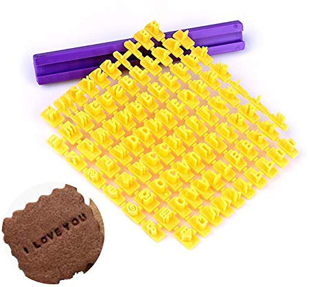Yizunnu DIY Numéro Lettre Gâteau Impression Moule Alphabet Timbre Embosseur Biscuit Cookie Cutter Outils Cuisine De Décoration De Gâteau Outils Produits pour Maison/Cuisine