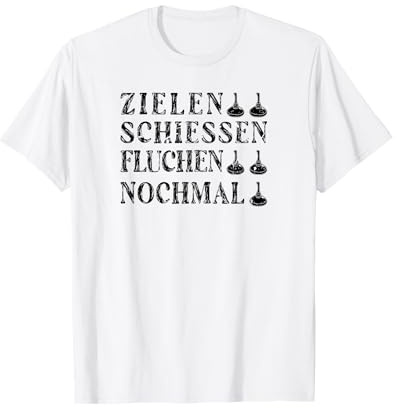 Eisstock Stockschießen Sprüche Stockschütze T-Shirt