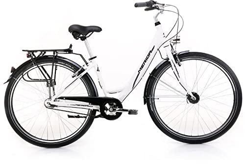 Merida Damen Fahrrad Retro Deluxe 28 (43cm),7 Gang, Weiss Neu