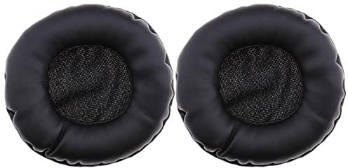 YINETTECH 1 Par de Almohadillas de Repuesto Compatible con Plantronics Blackwire C320 Auriculares USB de Cuero Proteico Almohadillas de Repuesto para Auriculares Accesorios Negro