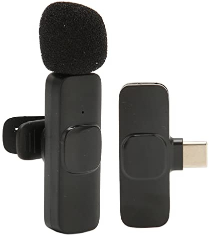 Micro Cravate sans Fil USB C, Mini Cravate Omnidirectionnel HD Haute Sensibilité à 360°, Stabilité du Signal D'appariement Automatique Plug and Play Adapté au Streaming en Direct Interviews vidéo