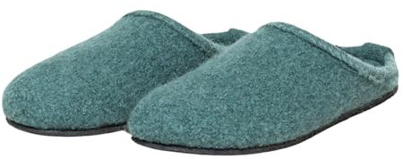 Gottstein Filz-Hausschuh Alpine Light - Damen & Herren Pantoffel aus 100% Schurwolle Bluegreenmele, 40