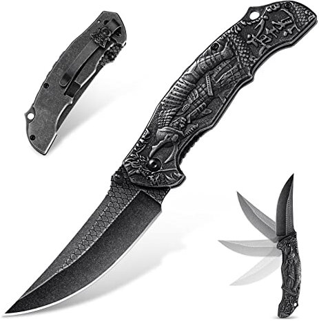 Golden Bird Klappmesser Taschenmesser Scharfes Messer Outdoor Rettungsmesser für Camping Wandern Messer Klappmesser Geburtstag Weihnachten Geschenke