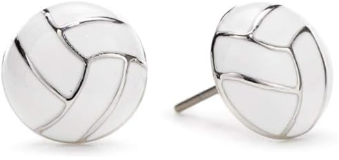 SIXDUTON Ohrringe aus 925 Sterling Silver für Damen Frauen, Fasching Schmuck Sportlich Ohrring Fans Stil für Fußball Zierliche Ohrstecker Geschenk