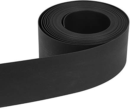 Eulenke Kunststoff Rasenkante - Flexibel, Leicht zu Verarbeiten, Beeteinfassung Rasenbegrenzung Beetumrandung für Ihren Garten - 2mm Dicke-25mX10cm-Schwarz