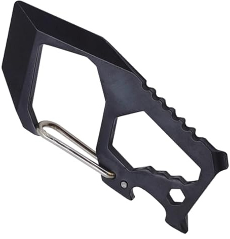 yanwuwa Stainless Steels Outdoor Carabiner Clip Bottles Opener Keychains Keyring Multifunctional Camping Climbing Pocket Tool Bottles Opener Keychains Clip