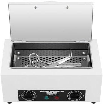 MINRS 300W Heißluftsterilisator Trockene Hitze Sterilisator Desinfektion 220℃ mit Timer Neu Sterilisationsgerät Nagel Werkzeug Sterilisator, für Schönheitssalonsn, Nagelstudios, Friseurläden