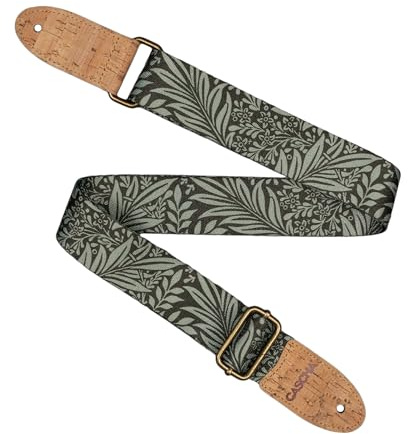 CASCHA Ukulele Strap Vegan Cork-Olive Jungle Soporte Abdominal, Multicolor, Talla única Unisex Adulto