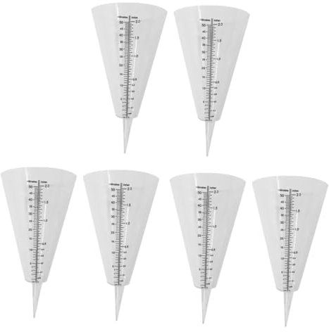 KONTONTY Lot De 3 Pluviomètres De Jardin pour Le Suivi des Précipitations Installation Facile 2 Pièces X 3