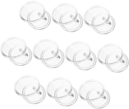 SEWACC 10stücke Leere Foto-Buttons -Metall Zubehör Für Button-Maker-DIY Anstecknadeln Herstellungszubehör Für Kleidung Und