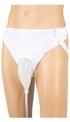 AQUASHIELDING Urinario portátil para Hombres, Bolsa de orina de colección portátil, Sistema de Bolsa de Drenaje urinario, Agradable para la Piel e Inodoro