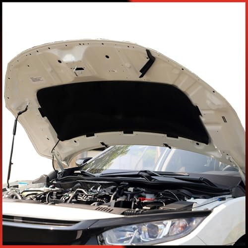 SPYMX Coussin d'isolation phonique pour Capot Avant de Voiture pour Honda Civic 2016-2020, Housse insonorisée en Coton, Accessoires extérieurs
