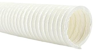 Whisper - Flexibler Lüftungsschlauch - Weiß - PVC - Ø160 mm - 6 Meter - Extrem Flexibel und Leicht - Für Haushalt und Gewerbe