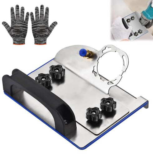 Angle Grinder Stand for Tile 45° Chamfer Cutting, 45 Degree Cutting Tool, Tile Chamfer Tool Compatible with 100 Type Angle Grinders, for Tiles, Stone and Wood
