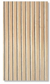 Akustikpaneele AURA Balance Oiled Oak 240x60cm | Wandpaneele Holzoptik Eiche geölt | Filz Beige | 1-seitig furniert | Acoustic Wall Panel | Schallschutz Wand | 1 Stück | 1,44 m²