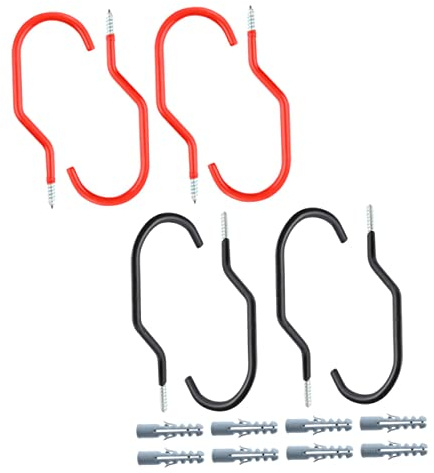 UKCOCO 16piezas Ganchos Para Bicicleta Duraderos Perchero De Pared Para Bicicletas Para Garajes Interiores y Espacios De Estacionamiento