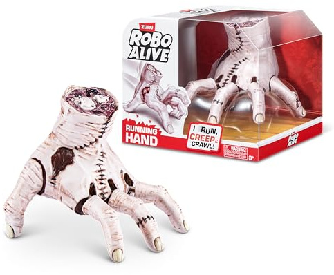 Robo Alive Horror Running Hand by ZURU | Runs, creeps & crawls; realistic detailed design; spooky robotic prank toy; batteries included; gift for kids