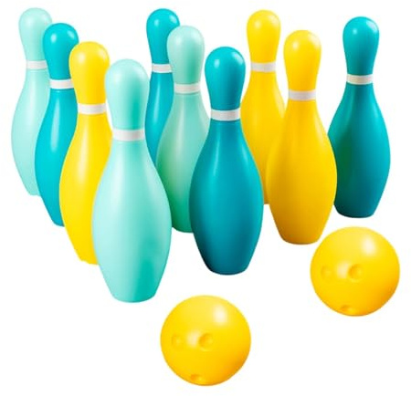 Baoblaze Set da Bowling per Bambini, Gioco per Famiglie, Giocattoli da Gioco al Coperto, Giochi Sportivi all'aperto per Lo Sviluppo Precoce, Giocattoli da Bowling all'Aperto