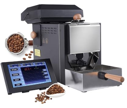 Kleiner Kaffeeröster, Professionelle Version, 200g Kaffeebohnen Röstmaschine, Röstkurven Anpassung, Integriertes Röstsystem, Auch für Artisan
