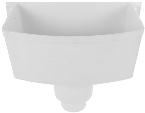 CHILDWEET Adaptador de Canalón para Drenaje Pluvial en Pvc Blanco, Resistente y Fácil de Instalar, Conector para Bajante Adecuado para Sistema de Canaletas Pluviales