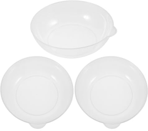 VOSAREA Bandejas a Escala para Balanza de Cocina de Plástico Blanco, Capacidad 800 Ml, Paquete de 3 Piezas Multiusos para Pesar Alimentos y Pequeñas Partículas en Tareas de Cocina
