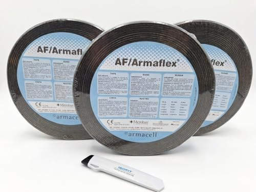 3 Rollen Armaflex AF Klebeband / Tape + Original ISOFIT Cuttermesser | Microban
