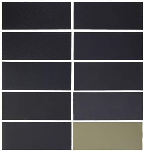 Dura-Gold Premium 50 Sheet Assorted 3-2/3 x 9 Wet or Dry Sandpaper, Grits 150, 220, 320, 400, 600, 800, 1000, 1500, 2000, 3000 (5 Ea) - Automotive Color Sanding Polishing, Woodworking, Block Sander