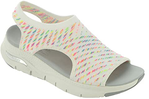 Skechers Dam Arch Fit - Catchy Wave, Vit Multi, 42 EU