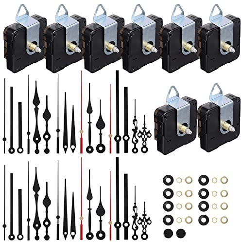 8-Teiliges Quarz-Uhrwerk, Nicht Tickendes, Leises Uhrwerk Mit 8 Uhrzeigern, Satz Für Uhrreparatur, Diy-Ersatz (13 Mm + 18 Mm)