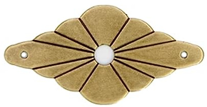 Tiazza 10 Stück Messing Rückplatte Unterlegscheiben Klassische Möbel Dekoration Dichtung Messing Hardware Zubehör (Bronze)