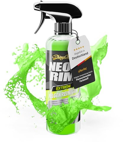 Felgenreiniger 500ml – pH-neutral & mit Wirkindikator – Kraftvolle, schonende Reinigung für Alu- & Stahlfelgen – Entfernt Bremsstaub, Flugrost & Schmutz – Spezialreiniger von ShinyChiefs®