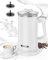COSICOSY Milk Frother, Electric Milk Frother with 4 Modes, Hot & Cold Milk Heater and Foamer, 350ml, 500W, Auto Shut-Off Milk Warmer for Coffee, Latte, Cappuccino, White