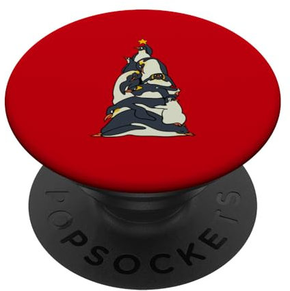 Christmas Tree Penguin PopSockets Klebender PopGrip