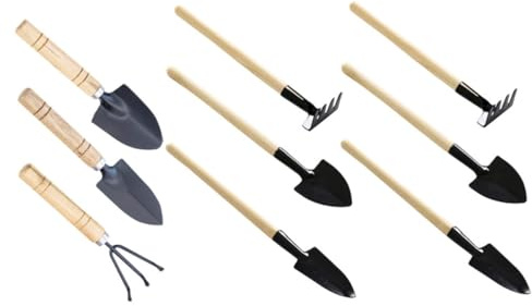 SEWOART 9 Stücke Teiliges Mini Gartengeräte Leichtes Handwerkzeug für Balkon Garten und Zimmerpflanzen Präzise Kleine Pflanzwerkzeuge für Kräuter Sukkulenten und Umtopfen