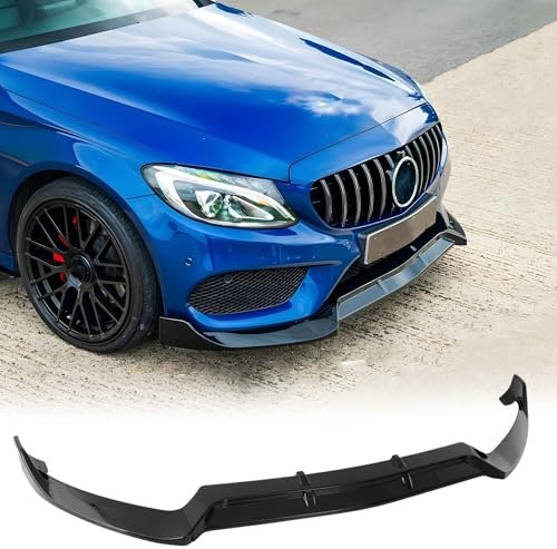 MUTUSAISI Séparateur Lèvre Avant pour Mercedes Benz Classe C W205 C205 S205 (Modèles Uniquement Sportifs 2014-2017 C43,Voiture becquets Avant Pare-Chocs Corps pelles Garde Spoiler Accessoires