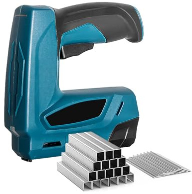 YUEHISY Agrafeuse électrique, Pistolet à Clous électrique sans Fil avec Agrafes de Type U de Type T, pour le Travail du Bois, la Réparation de Meubles, les Projets D'artisanat