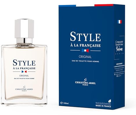 Christine ARBEL - Eau de Toilette Style à la Française ORIGINAL- Parfum pour Homme - Vaporisateur 100ml Fabriqué en France