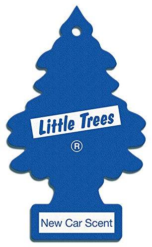 Little Trees Air Freshener Tree MTR0002B New Car Fragrance For Car Home Boat Caravan - 24 Pack, Blue