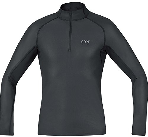 GOREWEAR Herr M GORE WINDSTOPPER Base Layer termisk polotröja, Svart, L