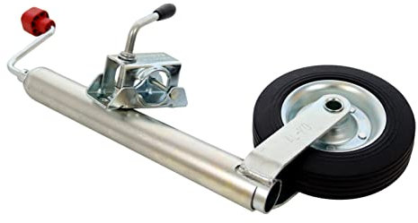 Alko Stützrad + Klemmschelle 150kg Stützlast 48mm Ø Deichselrad Bugrad Anhänger Stütze Alko