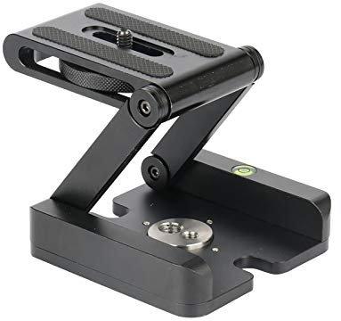 USIRIY Z Flex Tilt Head Stativkopf Kippbares, Aluminum Klapp Z Tilt Kopf 360° Drehbare mit drehbarer Kopfbasis und Schnellverschlussfunktion für DSLR Kamera Canon, Nikon, Sony-Kameras usw.