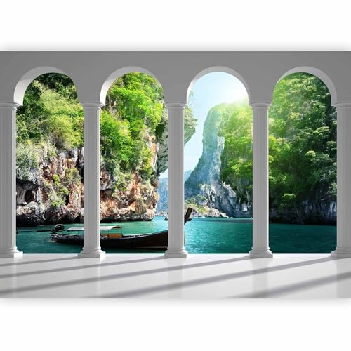 murando - Carta da Parati Moderna per Cameretta, Paradiso, 450x315 cm | Fotomurali in TNT, Decorazione da Muro XXL, Poster Giganti da Parete, Natura, Produzione Europea