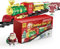 Atlasonix Christmas Train Set for Around The Christmas Tree, Light Up Christmas Tree Train Set-Around the Tree Xmas Tree Train Set, Train Track for Christmas Tree, Santa Train Set with Sound - Gold