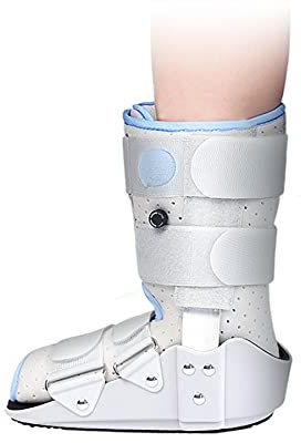 WILLQ Kurze Fußorthese ​einstellbare Kurze Schiene für Frakturen Nach Bändern und Sehnen Op Verstauchungen und Achillessehnenreparaturen Zum Ersetzen von Traditionellen Gips Aus Harz,Lager